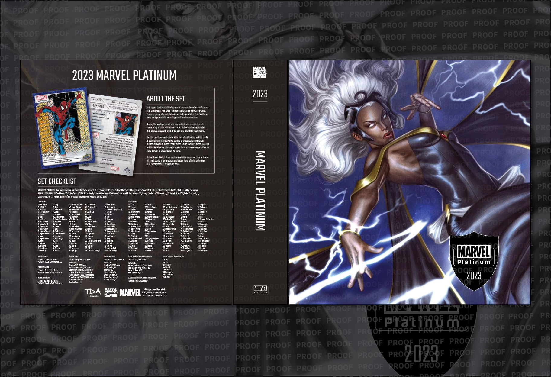 2023 Marvel Platinum Custom Binder Art Kit