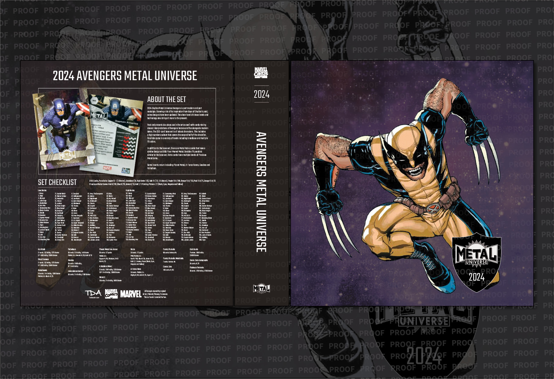 2024 Marvel Metal Universe Avengers Custom Binder Art Kit